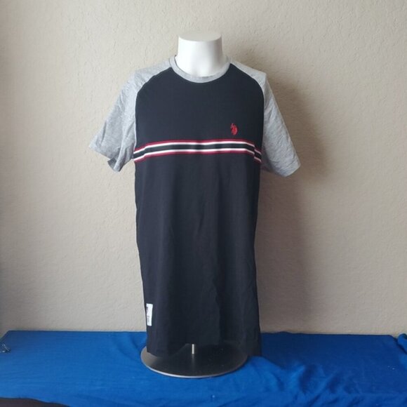 U.S. Polo Assn Raglan Chest Stripe t-shirt XXL - Picture 1 of 7